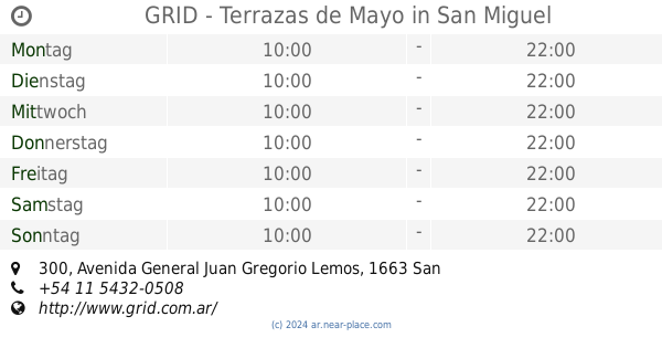 Grid Terrazas De Mayo San Miguel öffnungszeiten 300