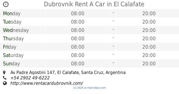 dubrovnik rent a car el calafate reviews